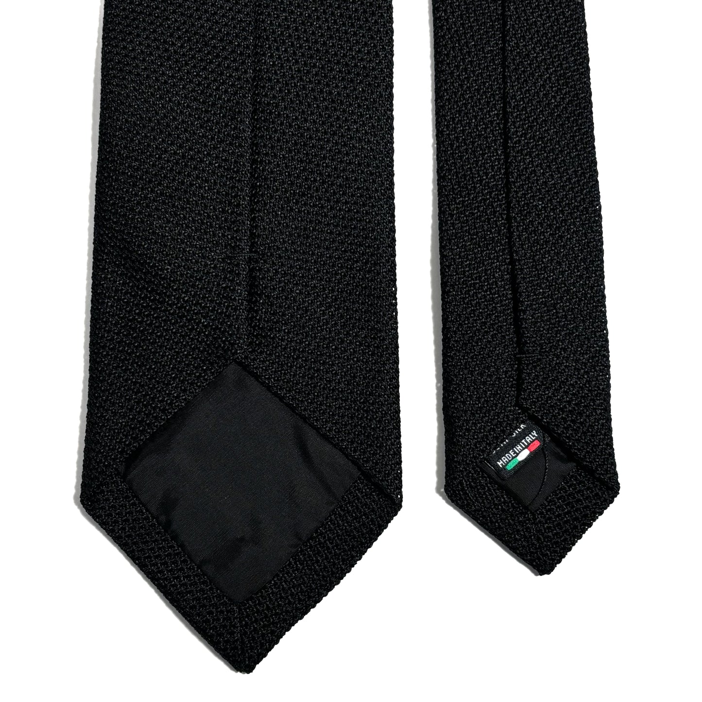 Black Silk Grenadine Tie (Garza Fina)