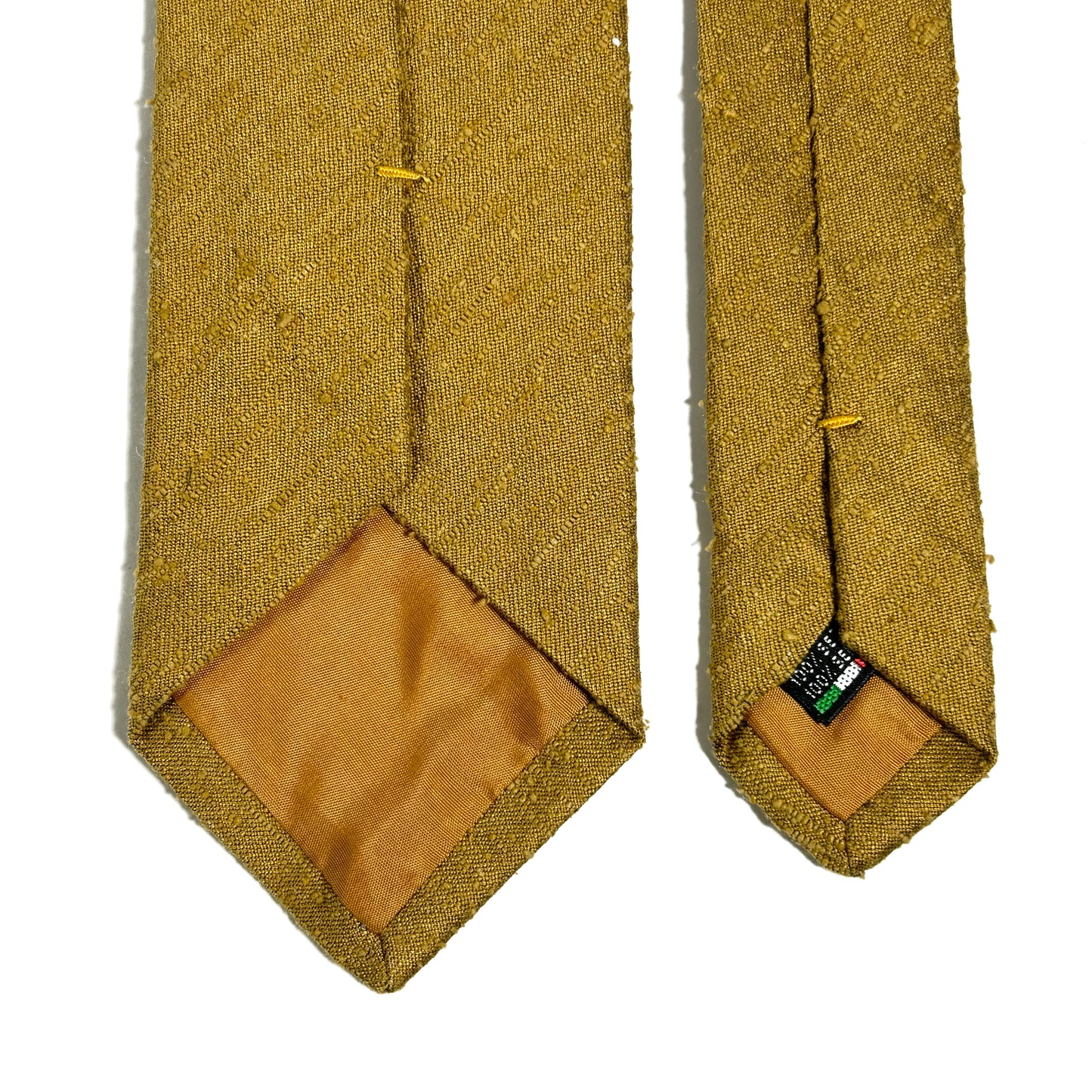 Mustard Yellow Silk Shantung Tie