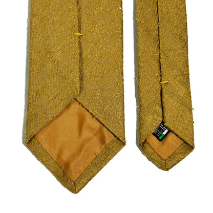 Mustard Yellow Silk Shantung Tie