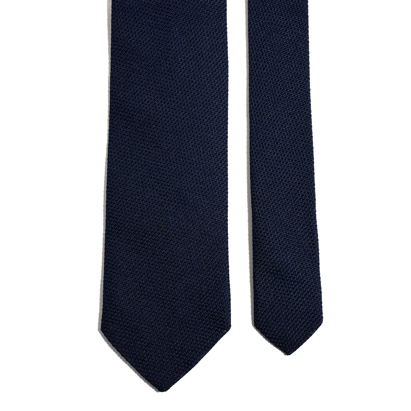 Navy Blue Silk Grenadine Tie (Garza Fina)