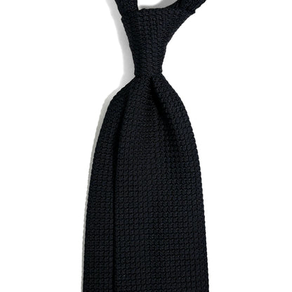 Black Silk Grenadine Tie (Garza Grossa)