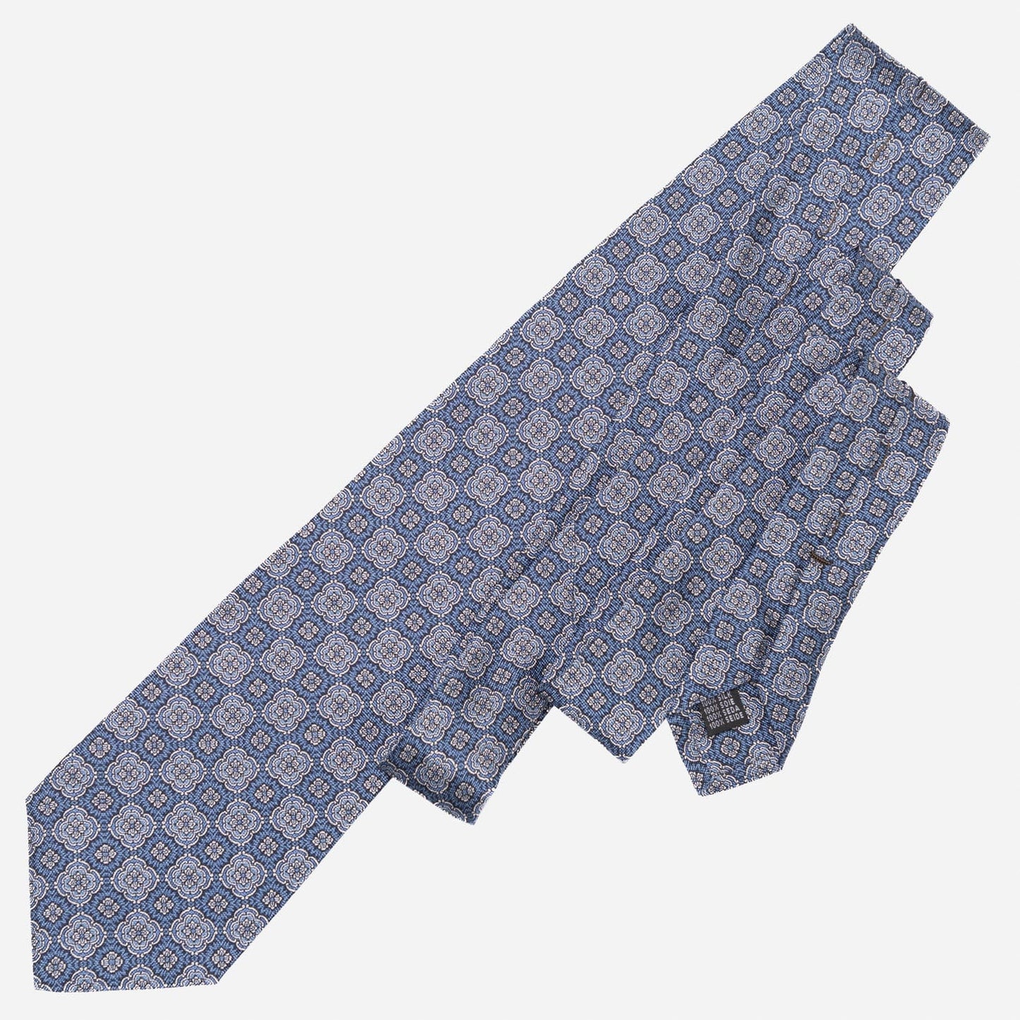 Veneto - Printed Silk Tie - Blue