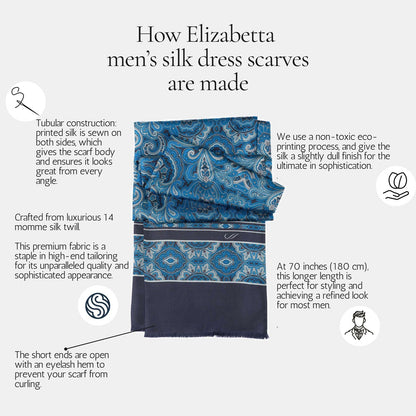 Ferrara - Silk Scarf - Blue