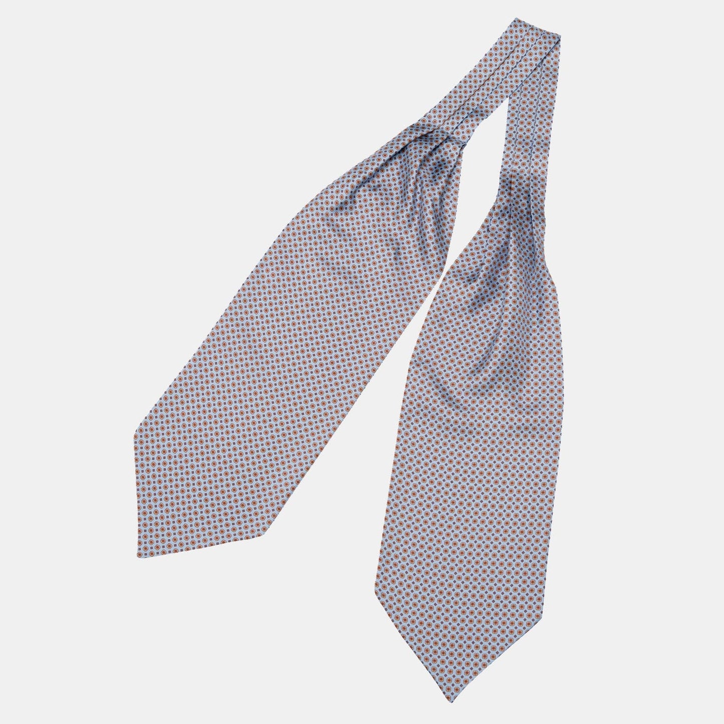 Navona - Silk Ascot Cravat Tie - Azure