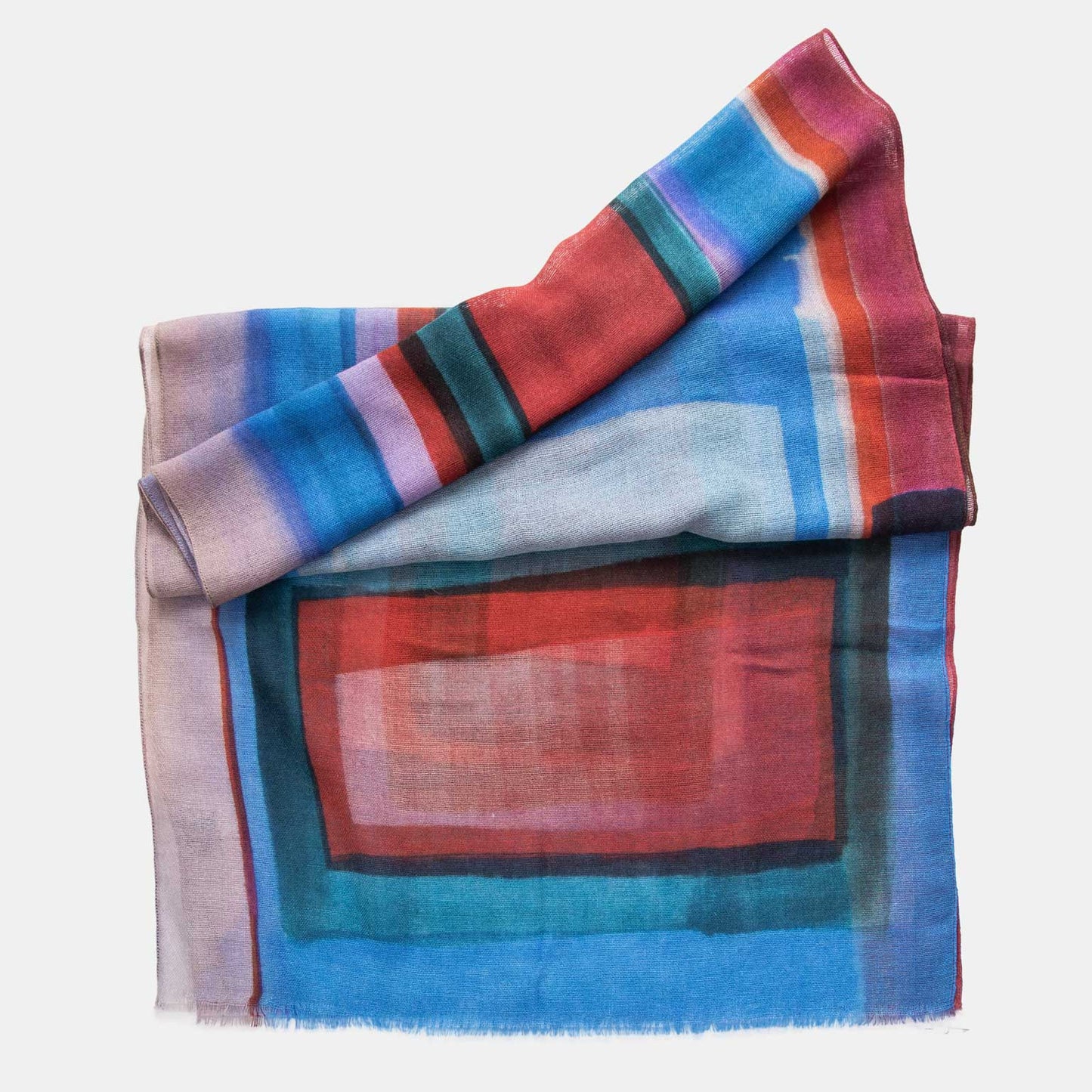 Madrid - Wool Scarf - Blue