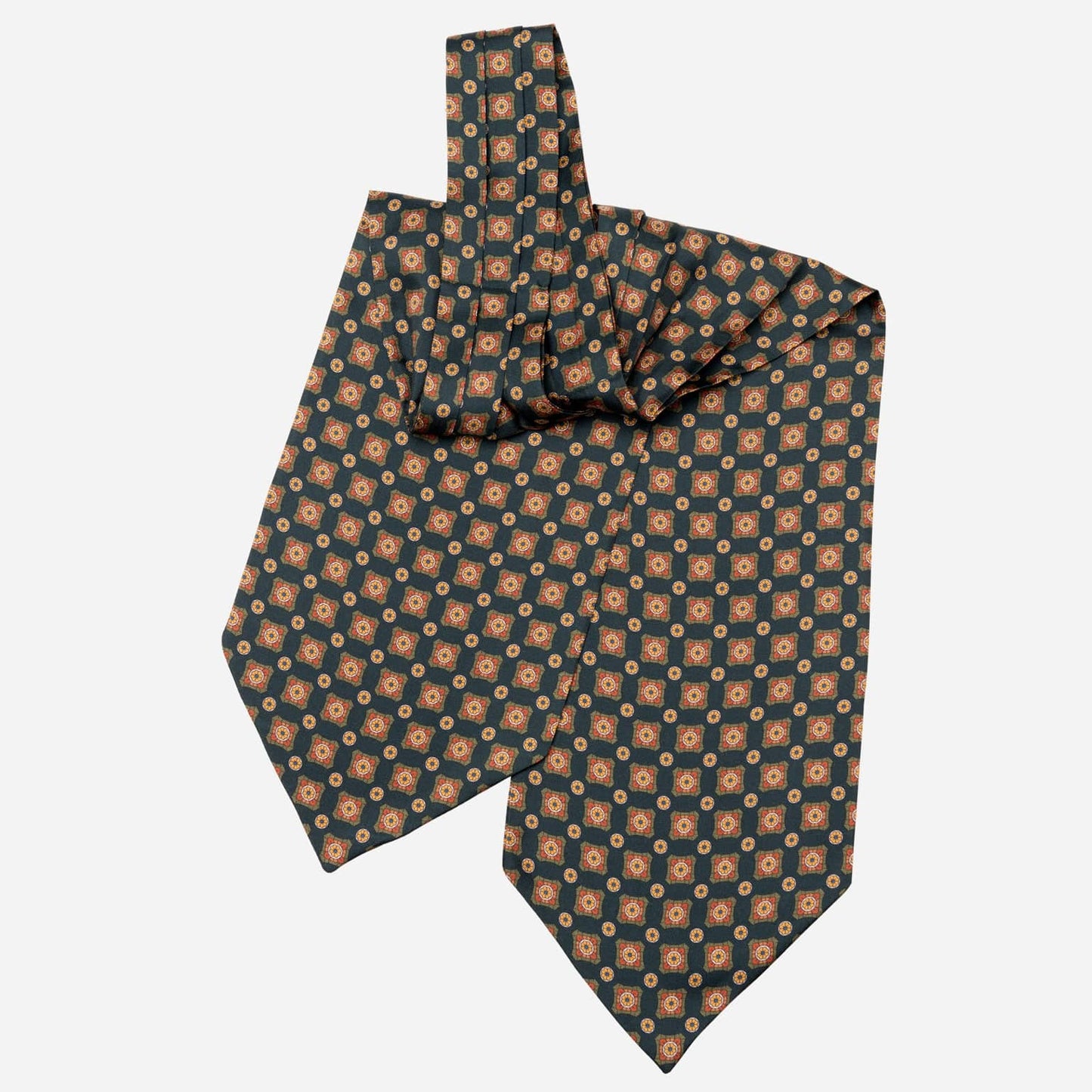 Barberini - Silk Ascot Cravat Tie - Forest