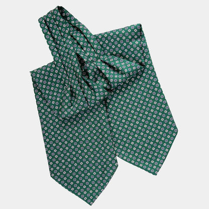 Spoleto - Silk Ascot Cravat Tie - Clover