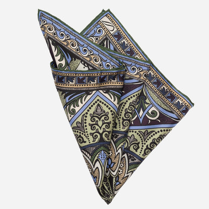 Tragara - Silk Pocket Square - Sage Green