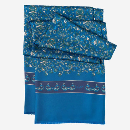 Elba - Silk Scarf - Blue