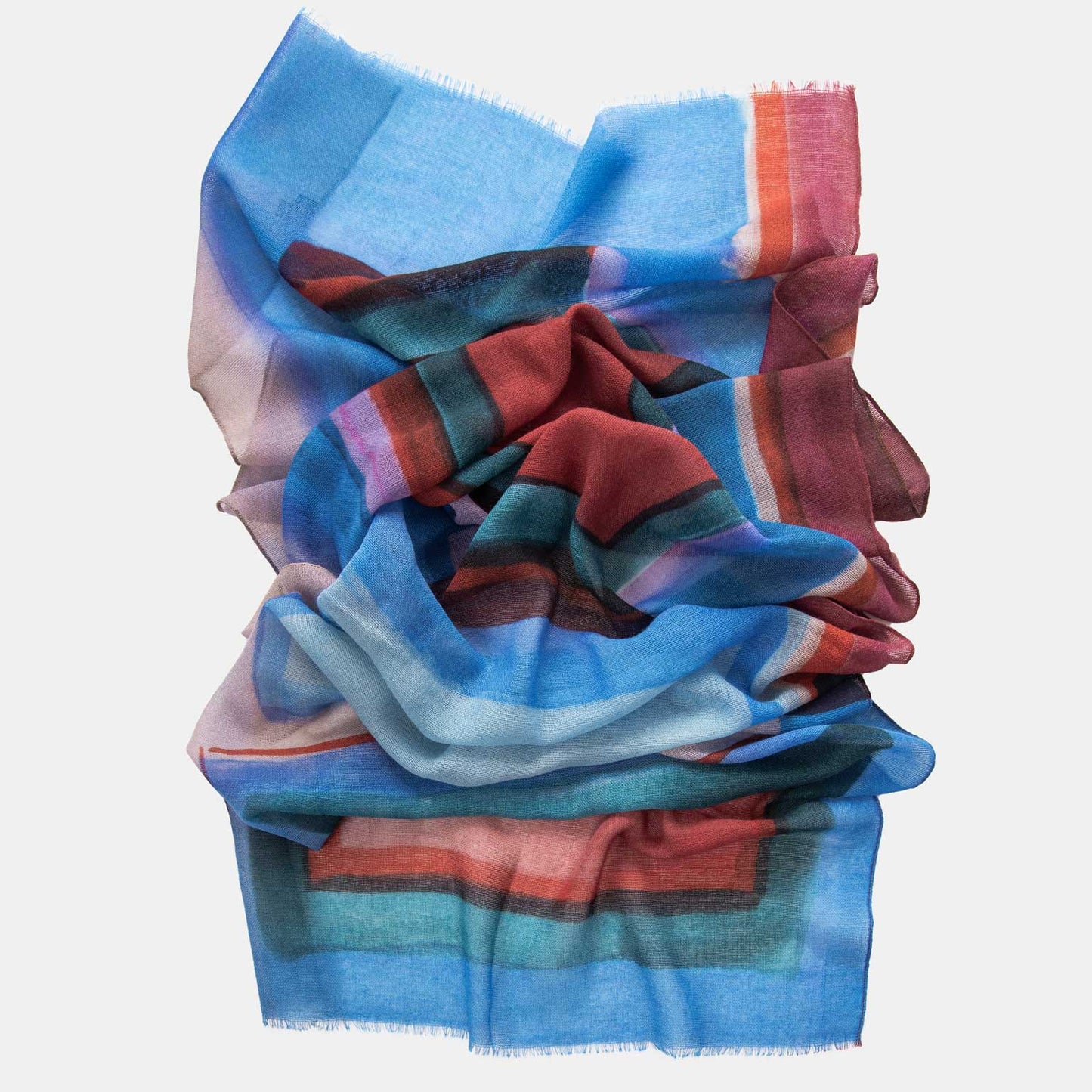 Madrid - Wool Scarf - Blue