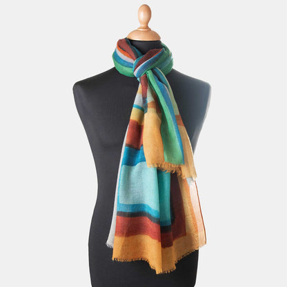 Madrid - Wool Scarf - Turquoise