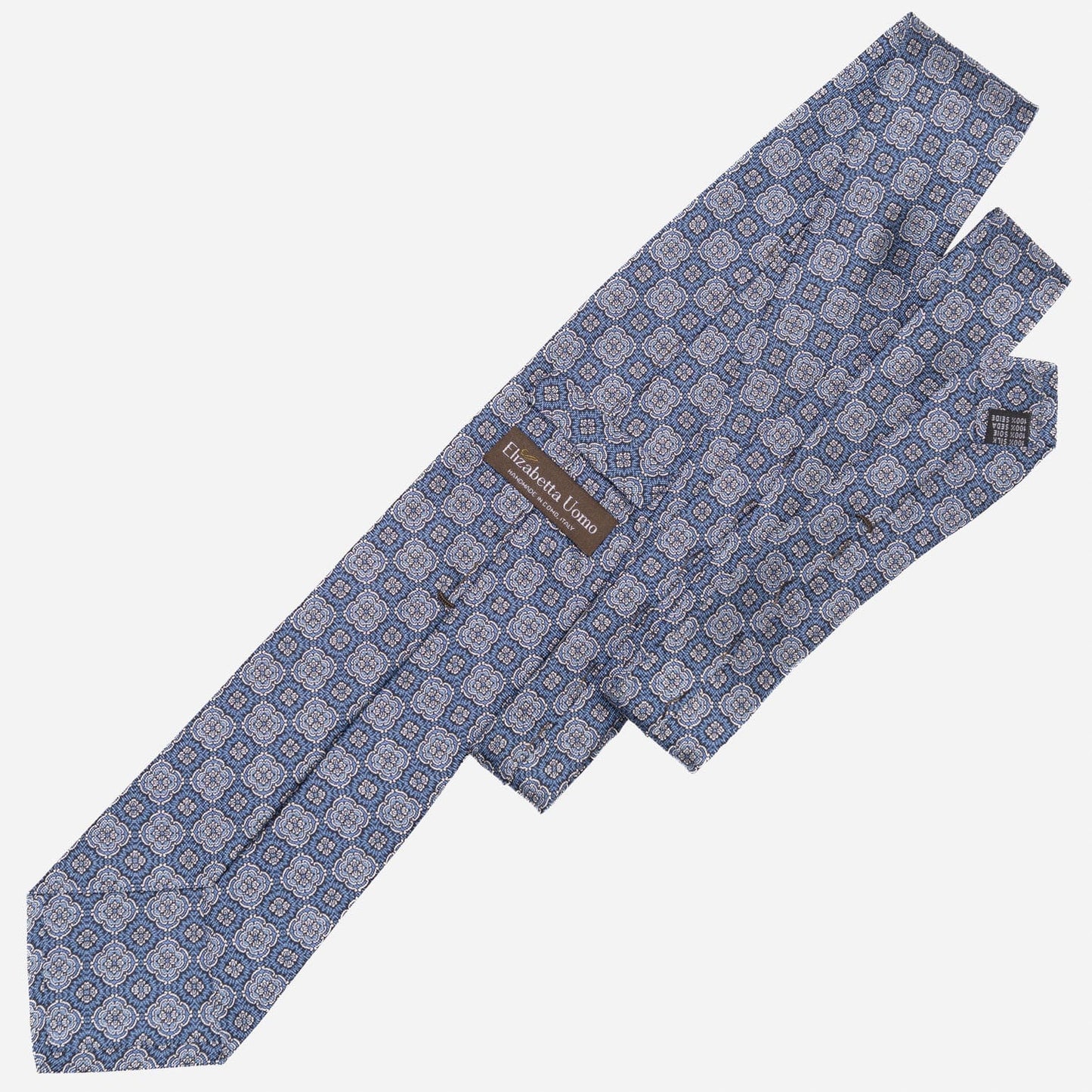 Veneto - Printed Silk Tie - Blue