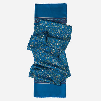 Elba - Silk Scarf - Blue