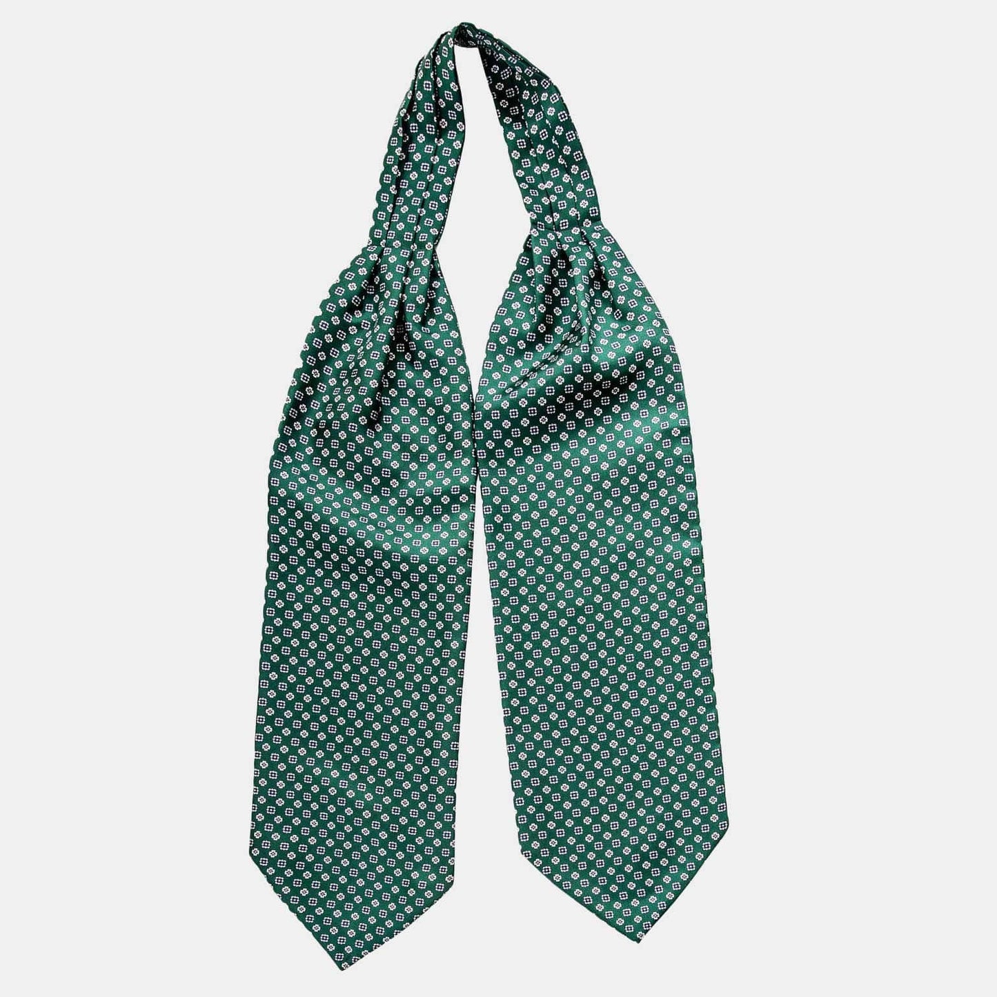 Spoleto - Silk Ascot Cravat Tie - Clover