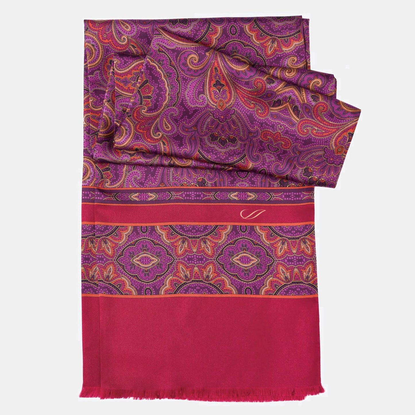 Ferrara - Silk Scarf - Magenta