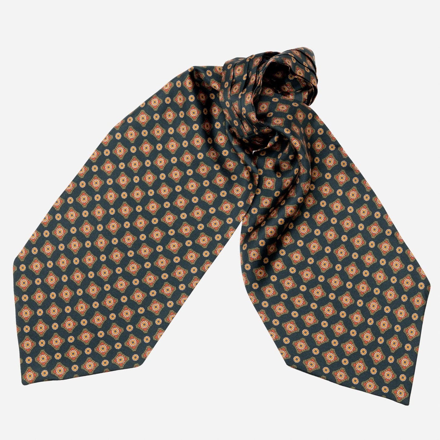 Barberini - Silk Ascot Cravat Tie - Forest