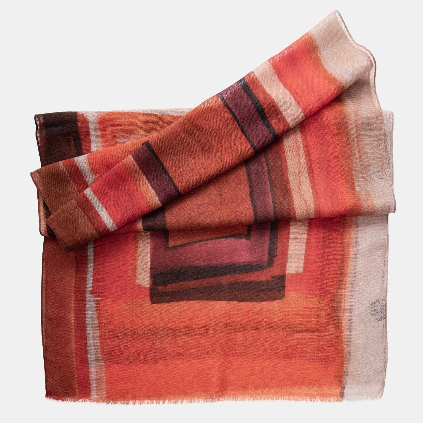 Madrid - Wool Scarf - Red