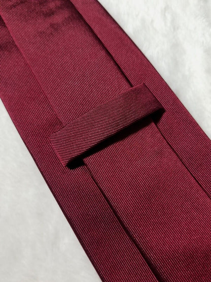 Red Woven Silk Tie