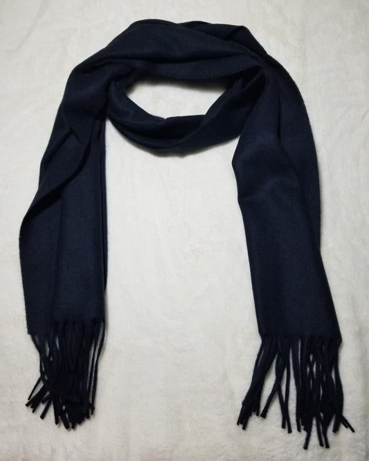 Black Felted Cashmere Scarf