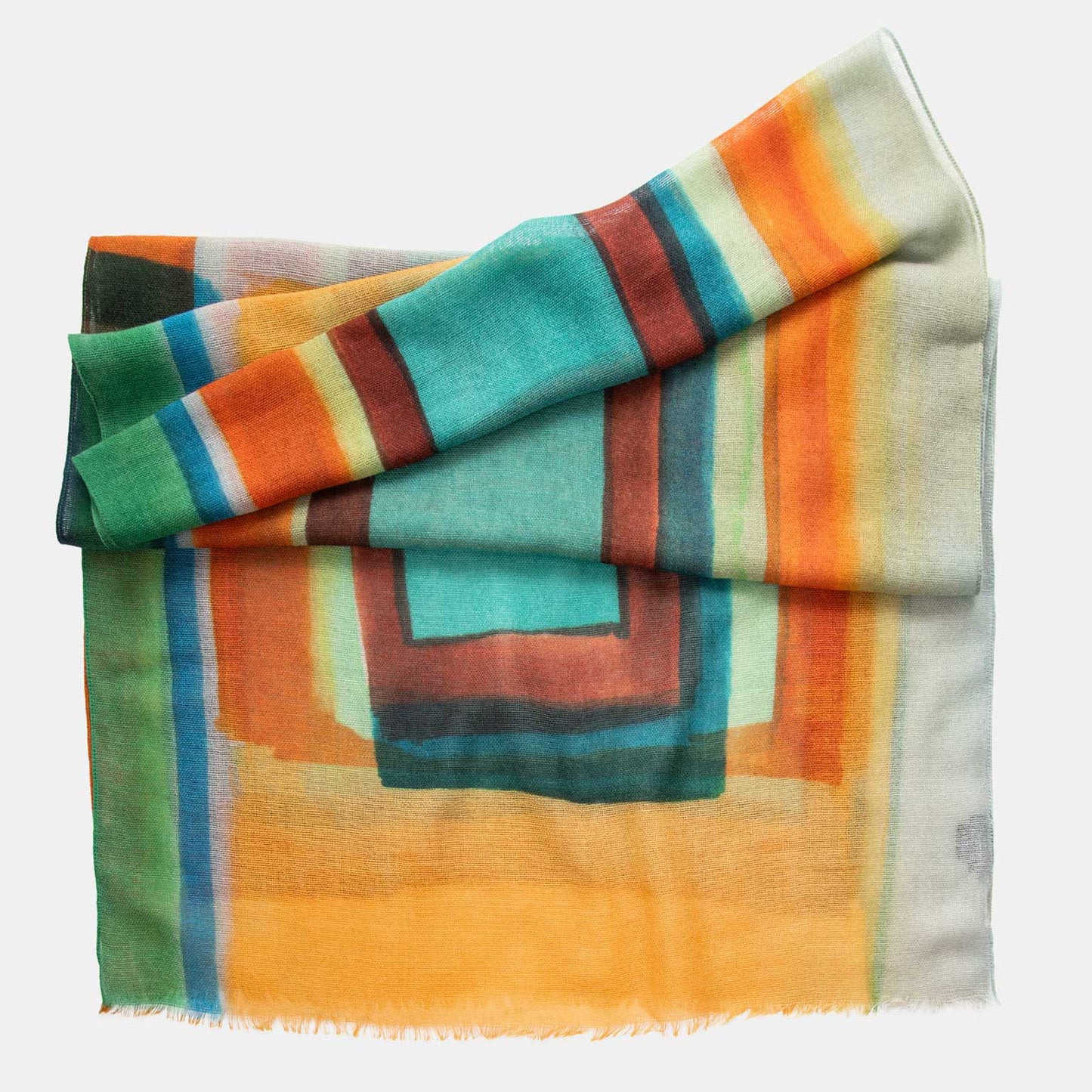 Madrid - Wool Scarf - Turquoise